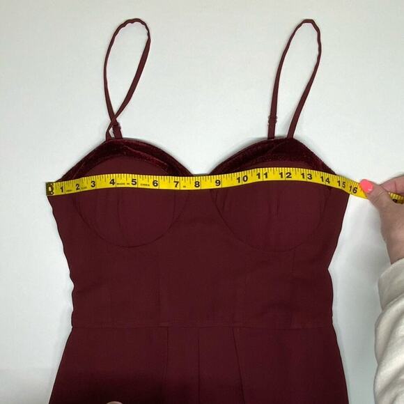 NWOT | B.O.G Collection | Sleeveless Jumpsuit | Burgundy | Small?? - Picture 9 of 13